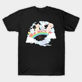 cat dog pig rabbit duck T-Shirt